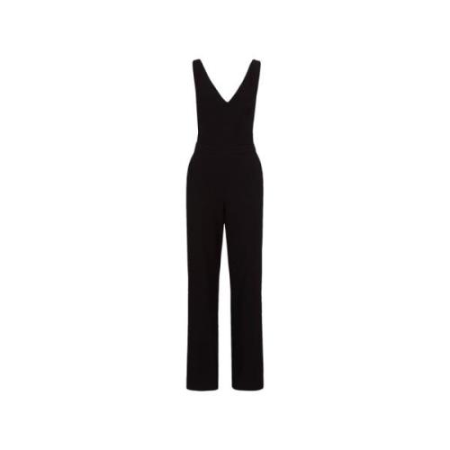 Sort V-hals Jumpsuit