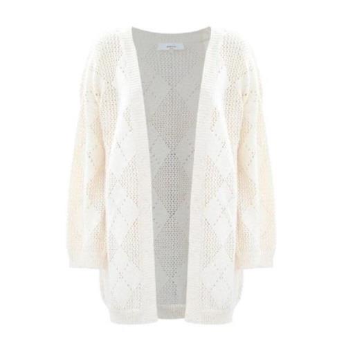 Diamantmønster Cardigan Sweater