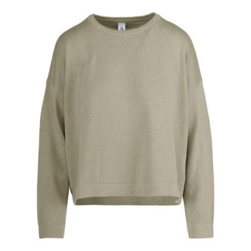 Afslappet langærmet sweater