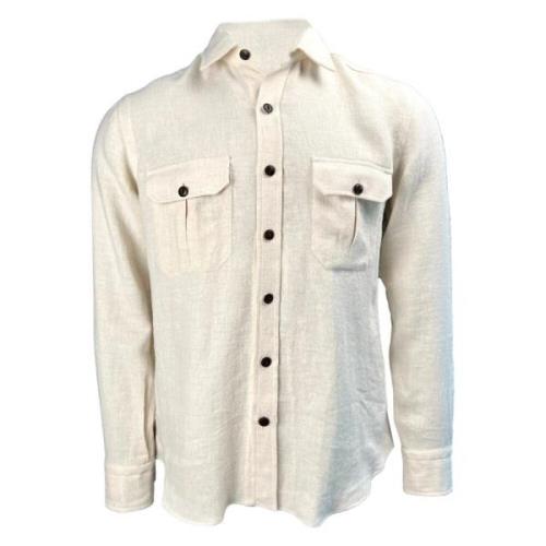 Rustik Overshirt i Sandfarver