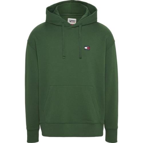 Grøn Hoodie Afslappet Fit Sweatshirt