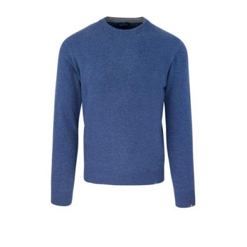 Blå Crew Neck Sweater Regular Fit