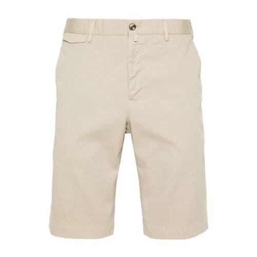 Beige Bomuld Bermuda Shorts