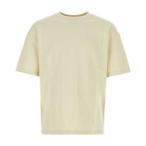 Oversize Sand Bomuld T-shirt