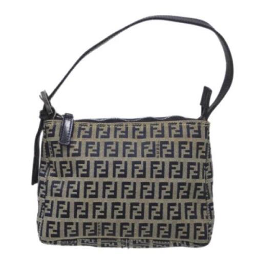 Pre-owned Stof fendi-tasker