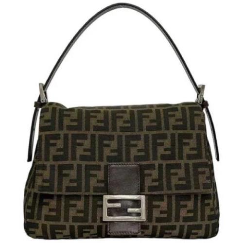 Pre-owned Stof fendi-tasker