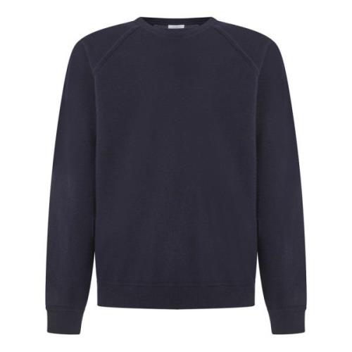 Blå Cashmere Crewneck Pullover Sweatshirt