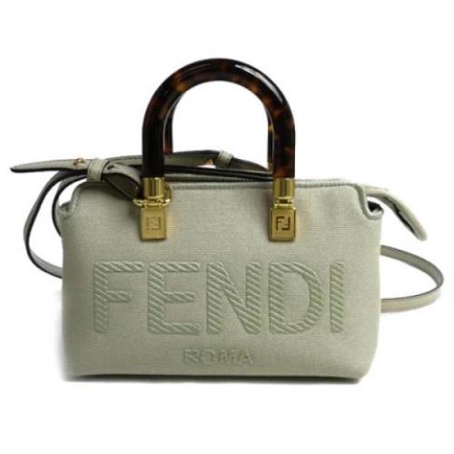 Pre-owned Stof fendi-tasker