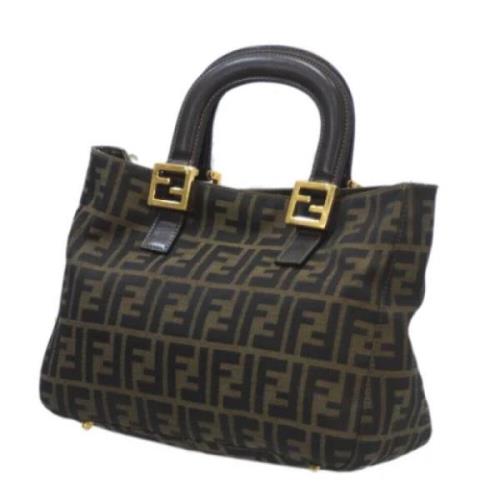 Pre-owned Stof fendi-tasker