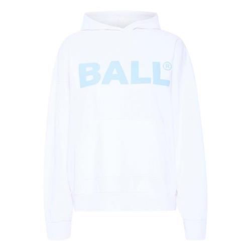 Logo Hoodie Sweatshirt Hvid