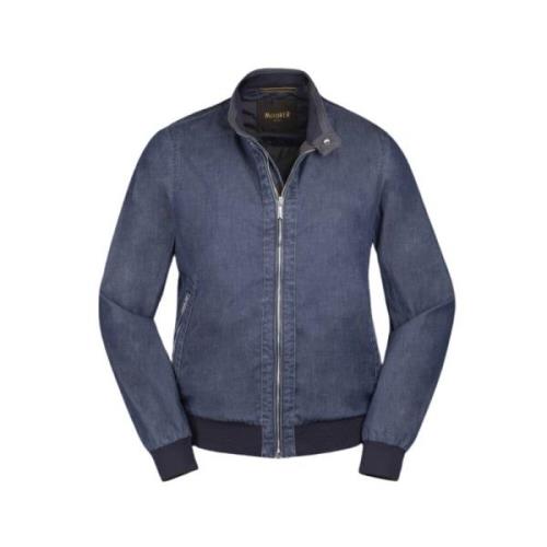 Indigo Bomber Jacket Acqua Line