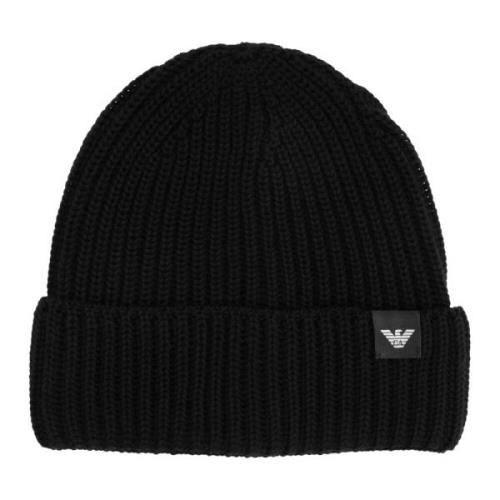 Ensfarvet Logo Beanie Hat