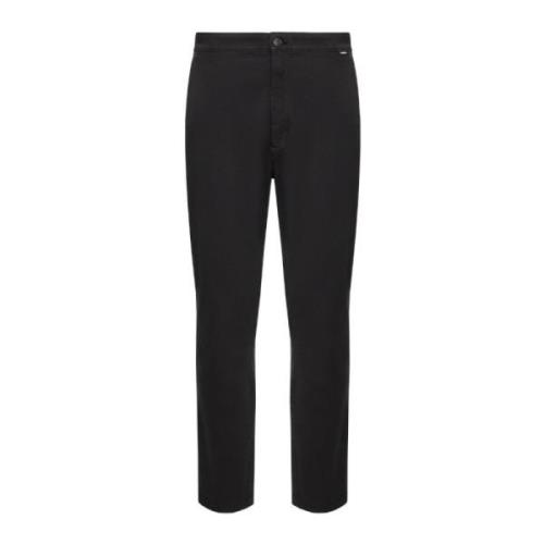 Moderne Twill Cropped Tapered Herre Bukser