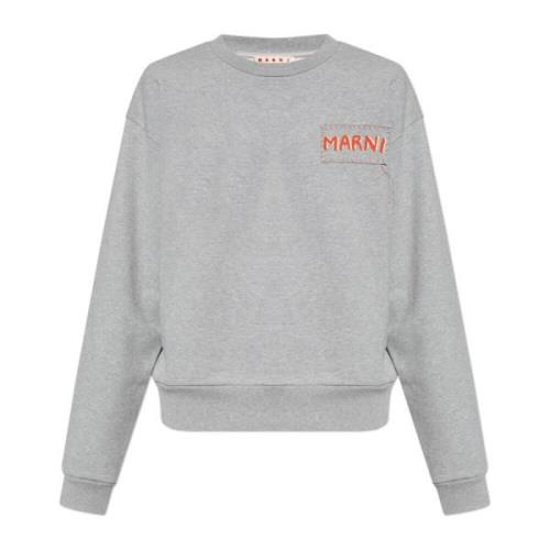 Sweatshirt med logo