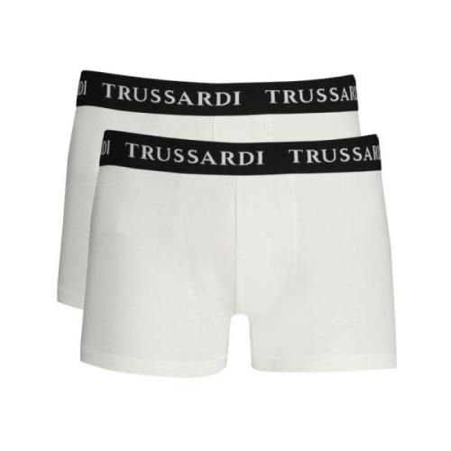 Hvid Bomuld Boxershorts med Logo