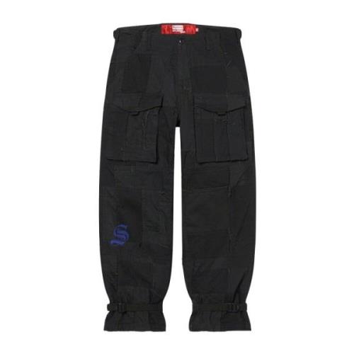 Begrænset udgave Patchwork Cargo Pant Sort