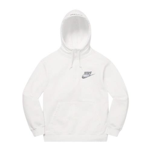 Begrænset udgave Half Zip Hoodie Hvid