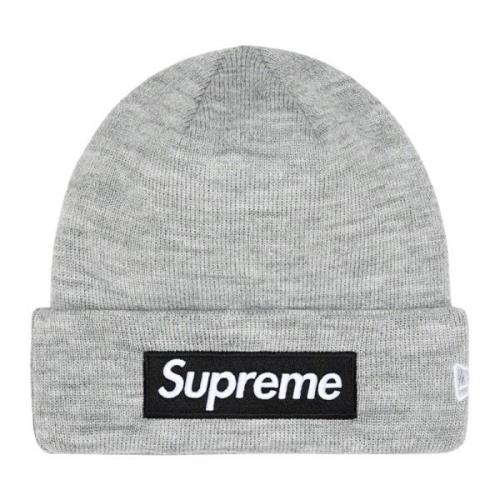 Begrænset udgave Box Logo Beanie Heather Grey