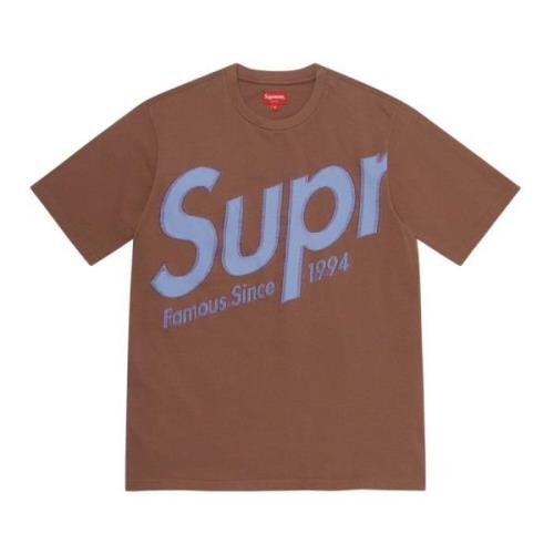 Intarsia Spellout Brun Tee