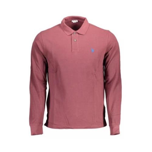 Lilla Langærmet Polo Shirt