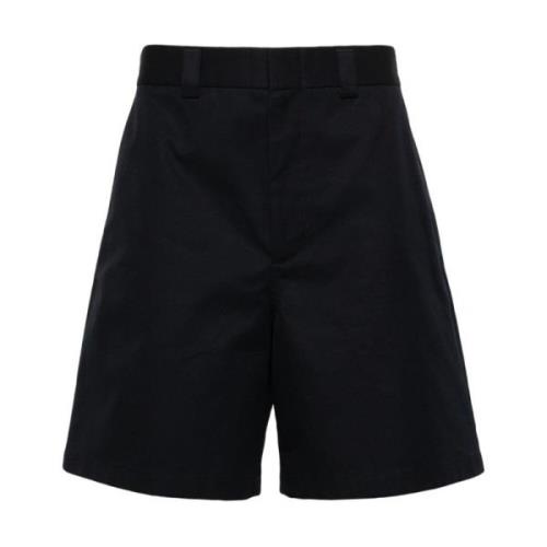 Skreddede Twill Shorts med Web Stripe