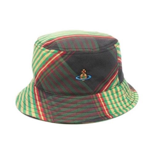 Grøn Tartan Bucket Hat