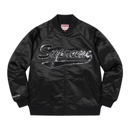 Begrænset udgave Sequin Logo Varsity Jacket