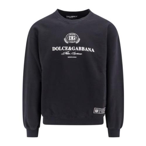 Logo Bomuld Sweatshirt Crew-neck Langærmet