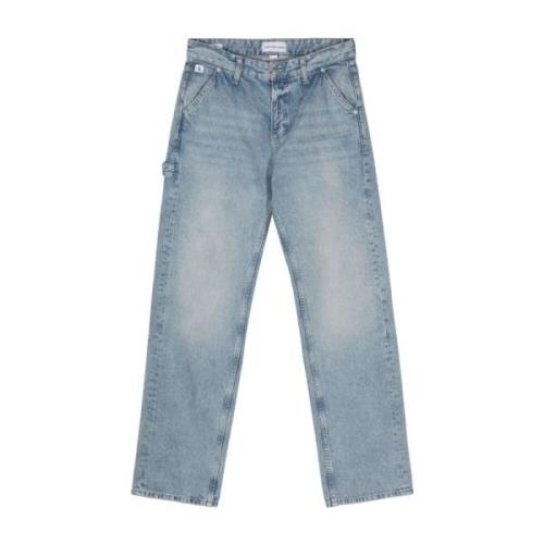 Klar Blå Straight Jeans