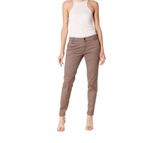 Curvy Chino Bukser i Gabardine