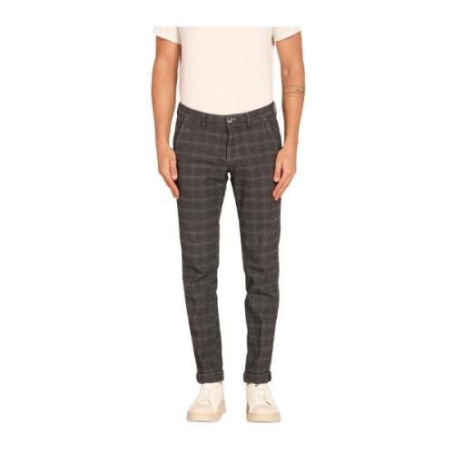 Slim Fit Glen Check Chino Bukser