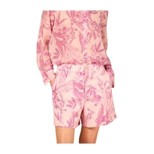 Blomstret Chino Bermuda Shorts