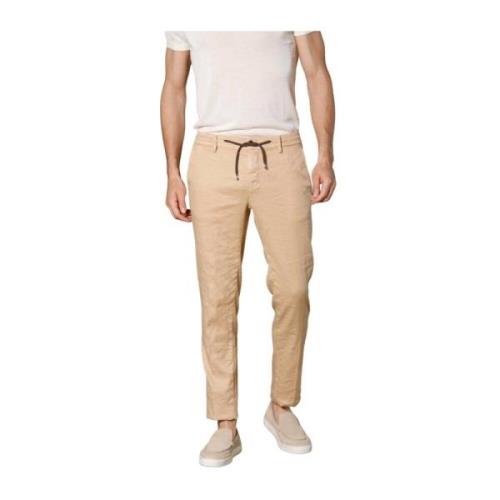 Ekstra Slim Bomuld Linned Jogger Bukser