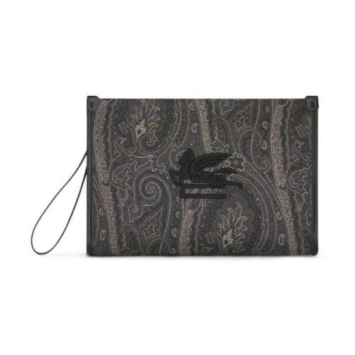 Paisley Jacquard Bomuld Taske med Pegaso