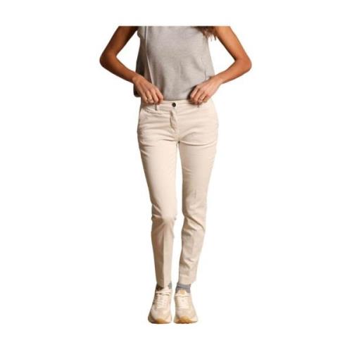 Slim Women's Chino Bukser i Satin