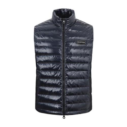 Lys Navy High-Neck Down Vest