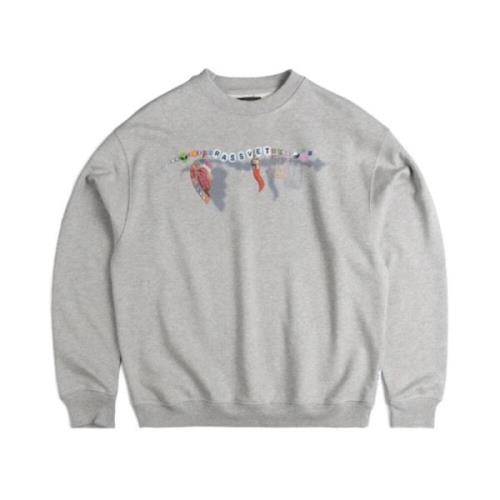 Crewneck Bomuld Jersey Sweatshirt