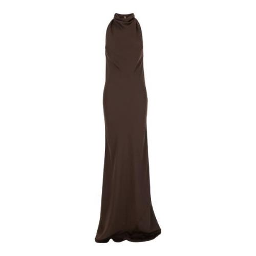 Brun Blonde Maxi Kjole