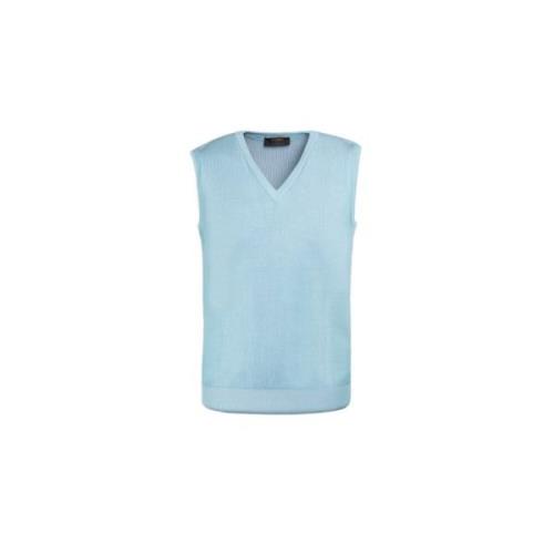 Sea Island Cotton V-neck Strikvest