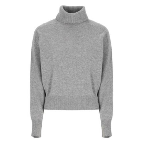 Kashmir Højhalset Sweater Grå