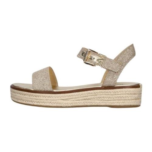 Guld Glitter Espadrille Sandaler