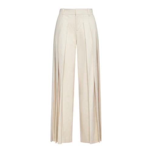 Wide Leg Pltd Trousers