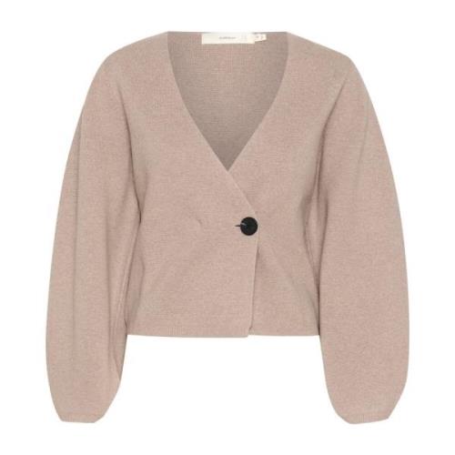 Blød Strik Cardigan Sandy Grey Melange