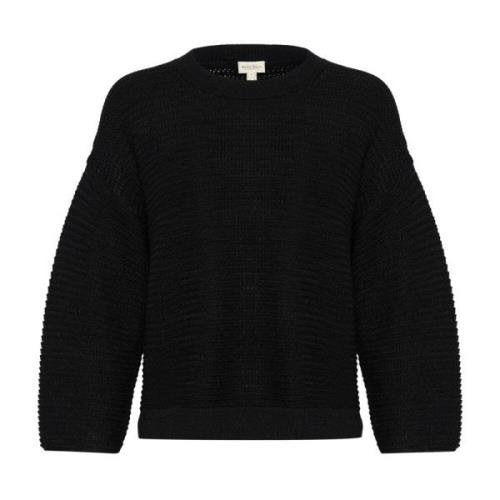 Sort Cropped Sweater Gelikanpw Stil