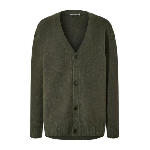 Grøn Strik Cardigan