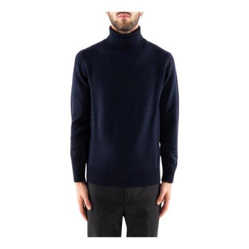 Turtleneck Uld Jumper Marineblå