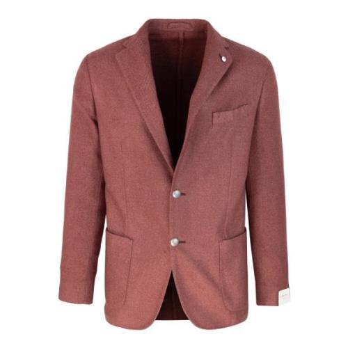 Rød Uld Blazer Jakke