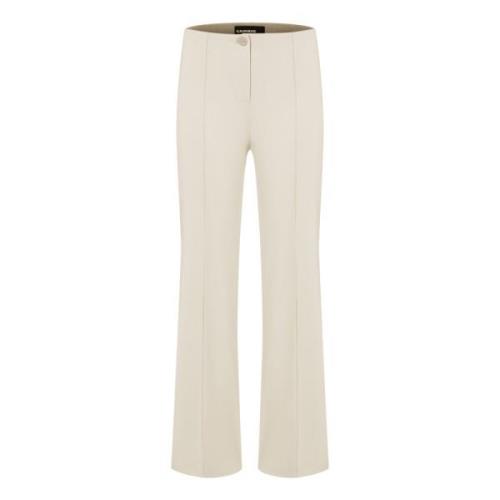 Flared Leg Elastic Waist Pants