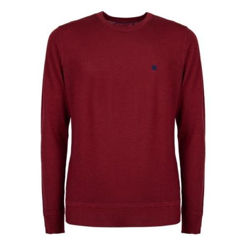 Burgundy Uld Crew-Neck Sweater