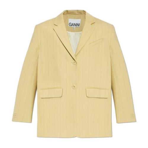 Stribet mønster blazer